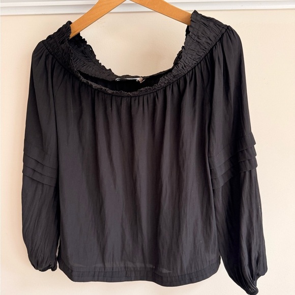 Ramy Brook Black Off Shoulder Blouse Sz XS - Picture 2 of 6